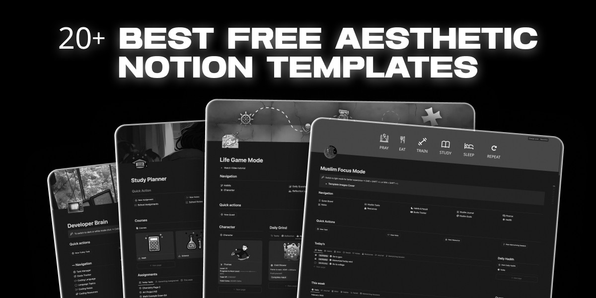 20+ Best Free Aesthetic Notion Templates To Upgrade Your Life & Work