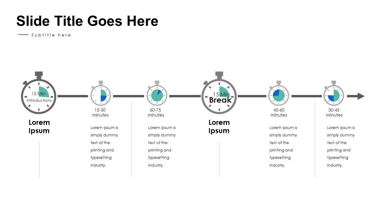 Structured Agenda Slide for Presentations