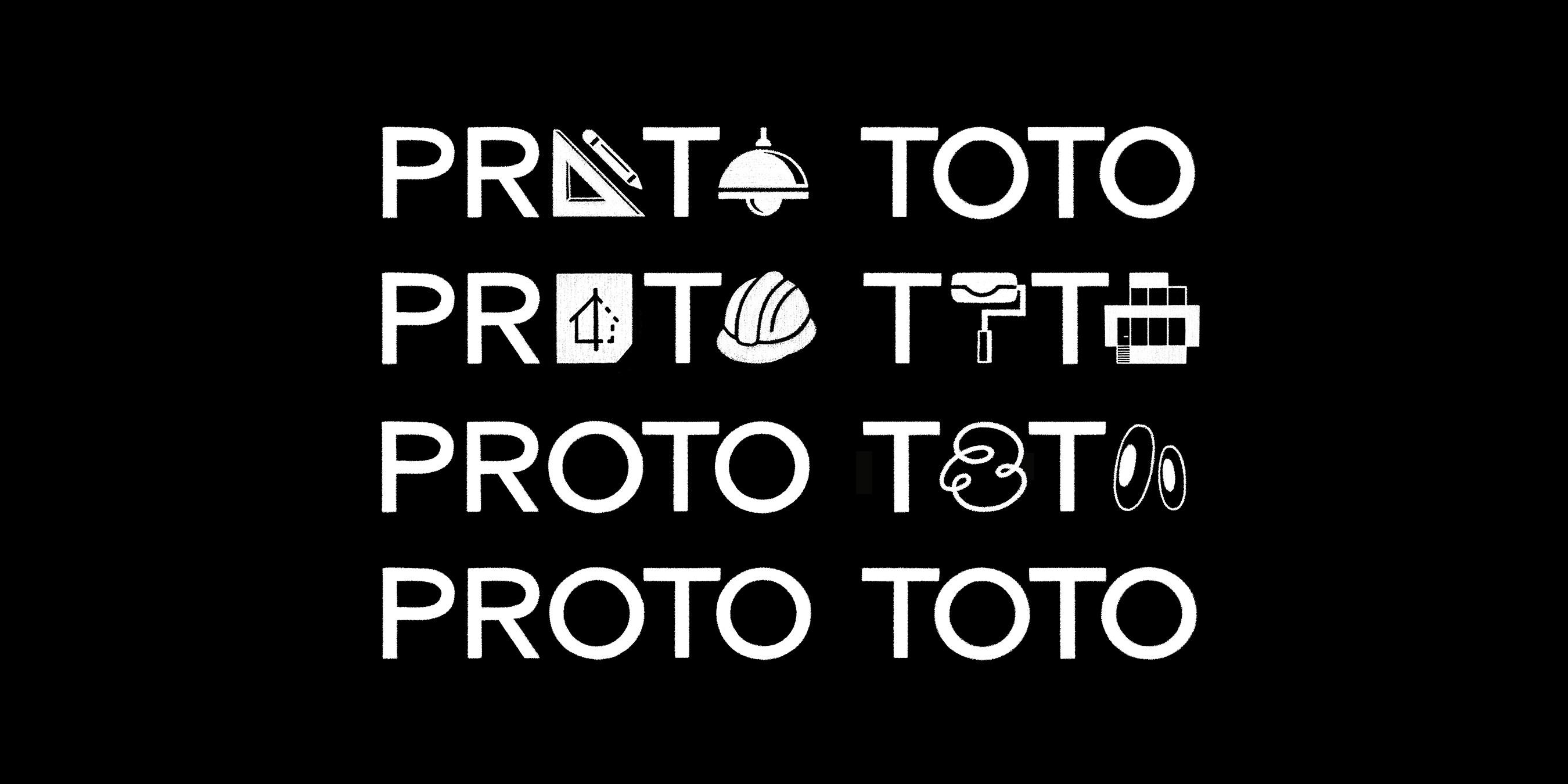 Proto Toto logo in black & white
