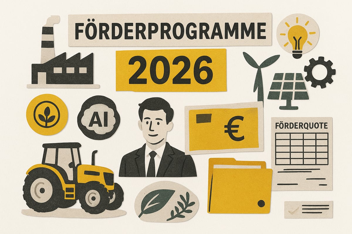 Fördermöglichkeiten 2026: Programme, Branchen und Trends