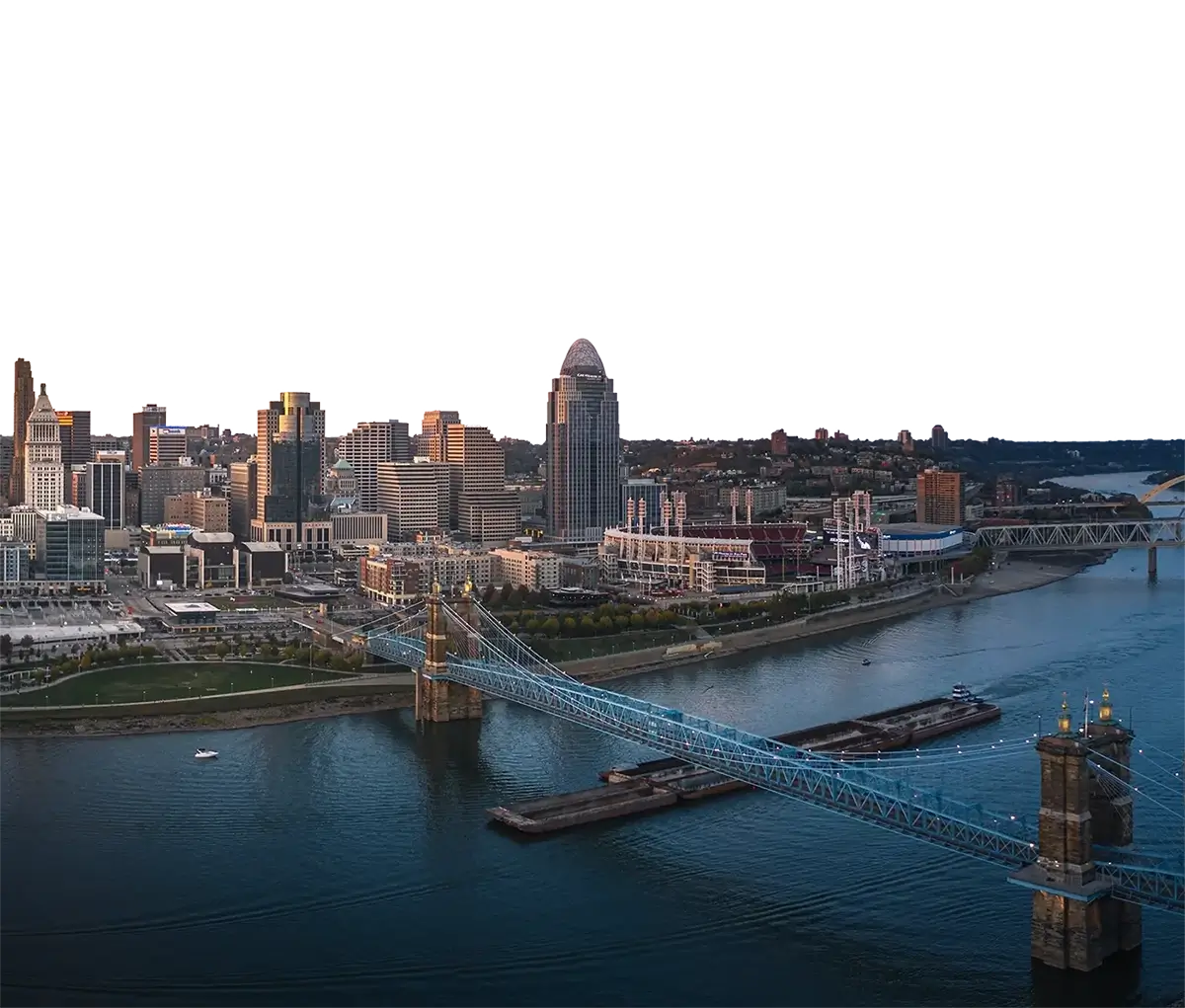 Cincinnati Skyline over Ohil River