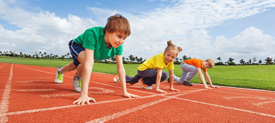 Kids building endurance and healthy habits in school-based running and fitness program