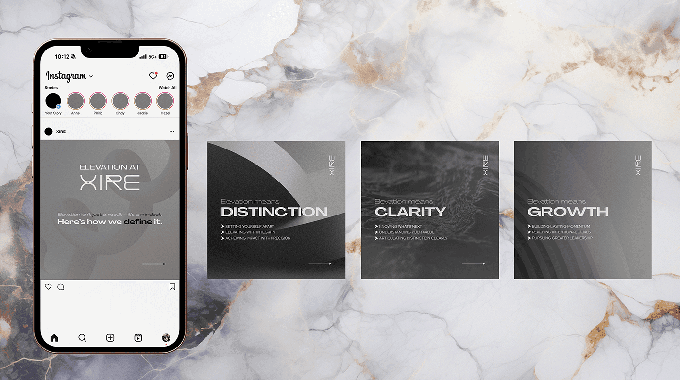 booklet mockup with front cover over the same open booklet on top of wood surface