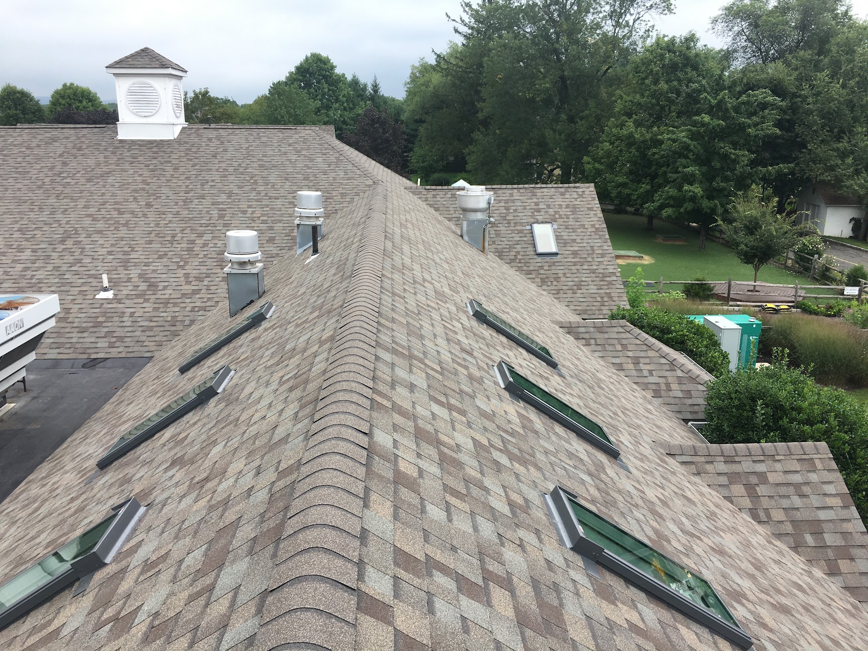 Skylight installation for a residential roof
