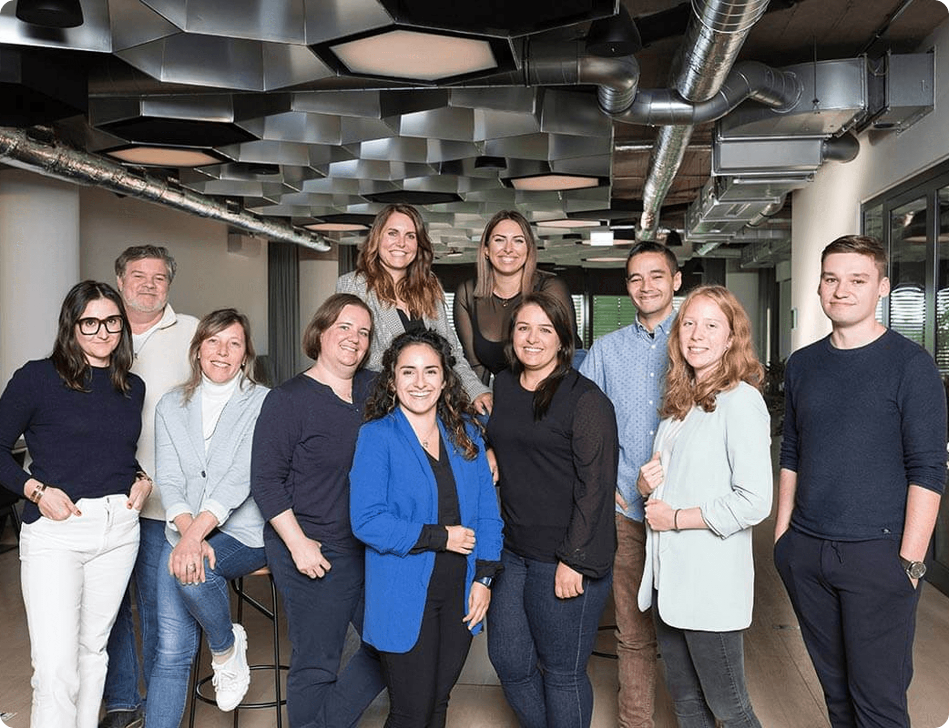 Group photo of the Sovendus Customer Success team in the office