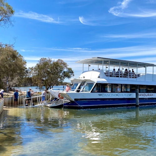 Disembarking at Cooleenup Island