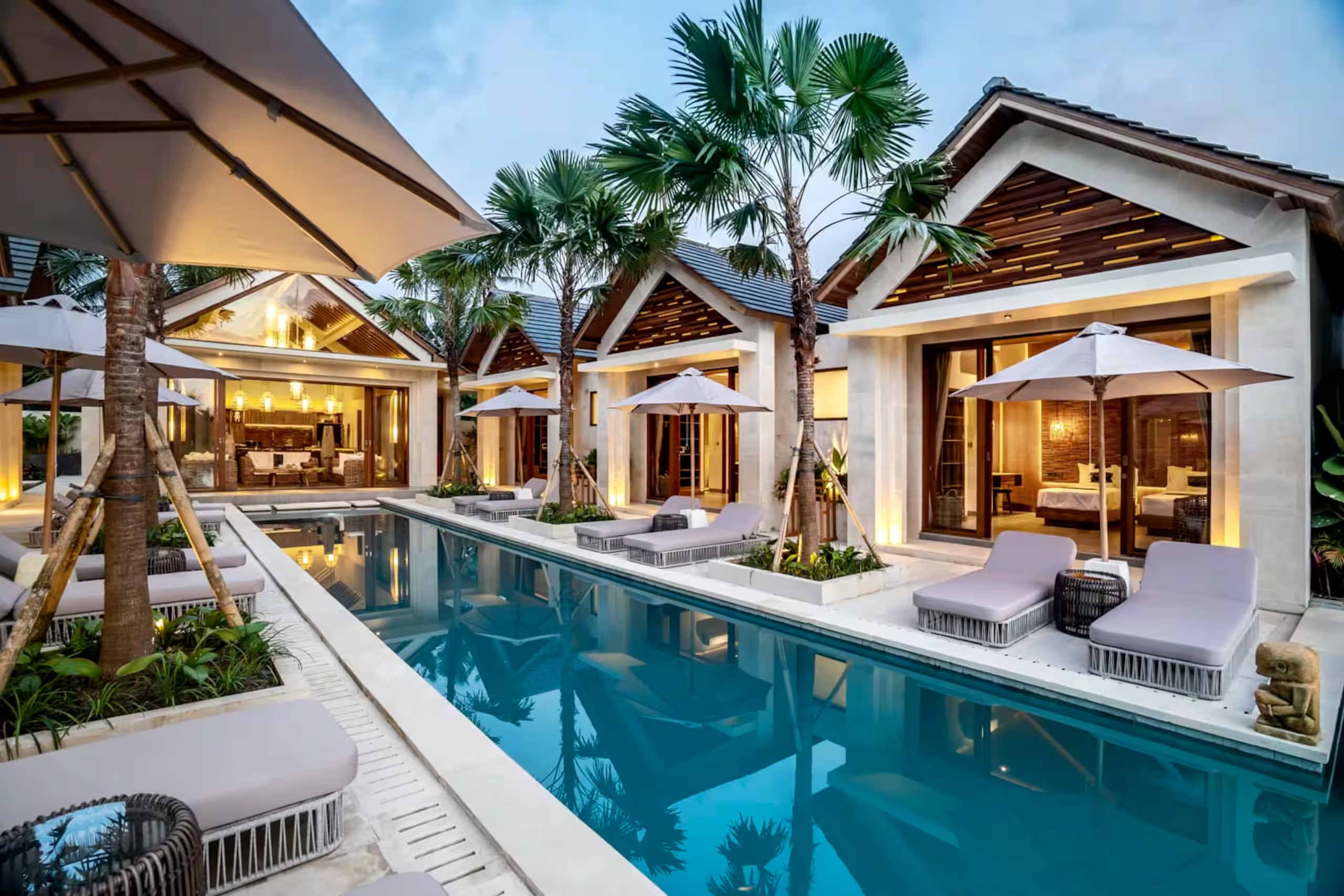Lyxig villa med pool på Bali