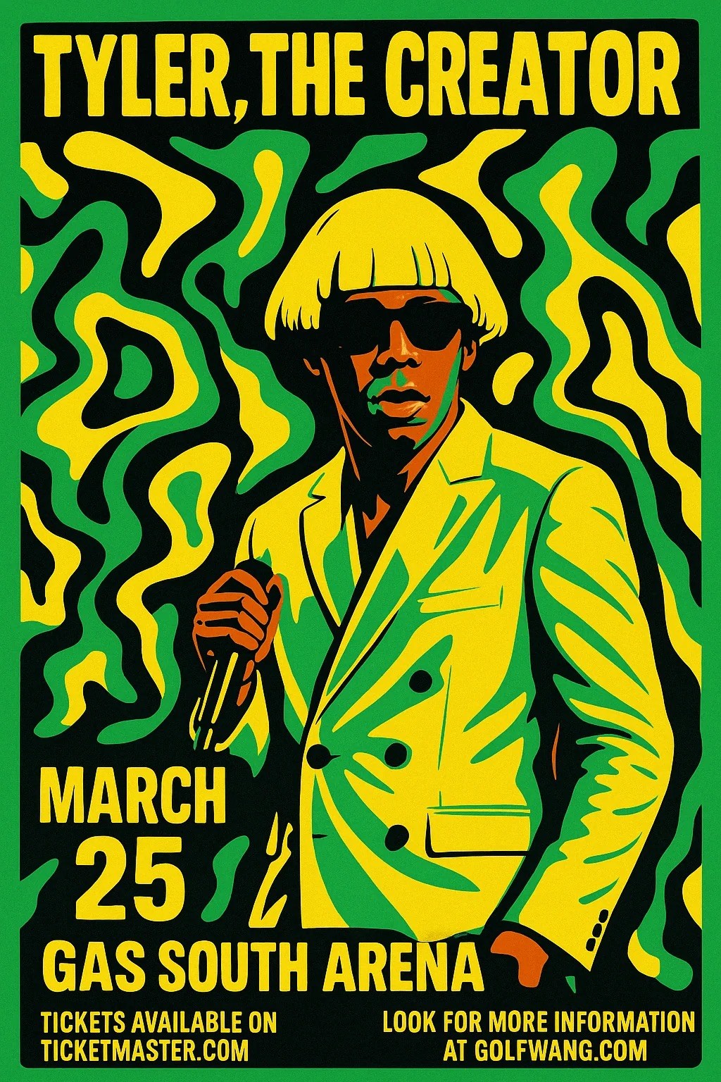 Black and white wave