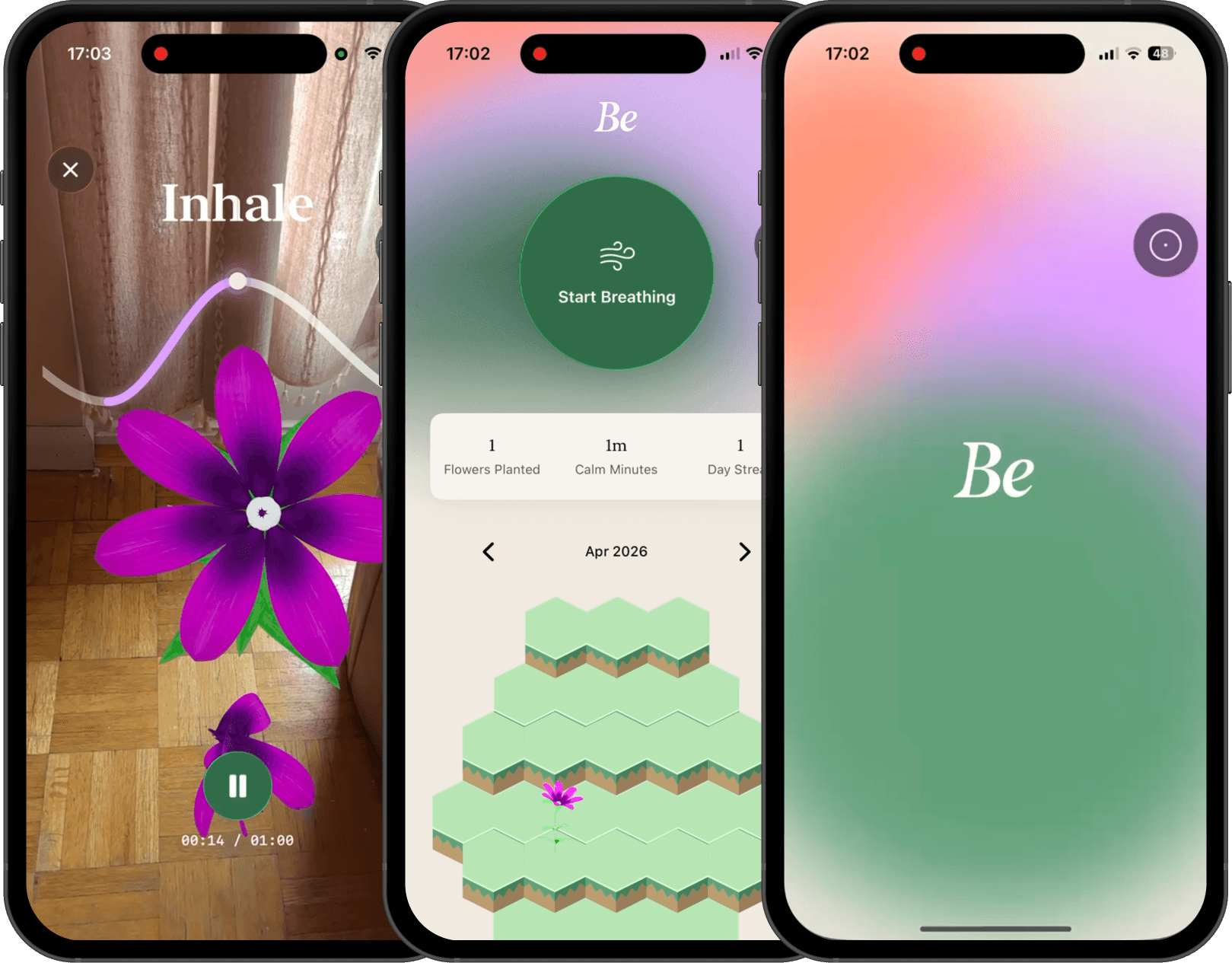 screens of the app