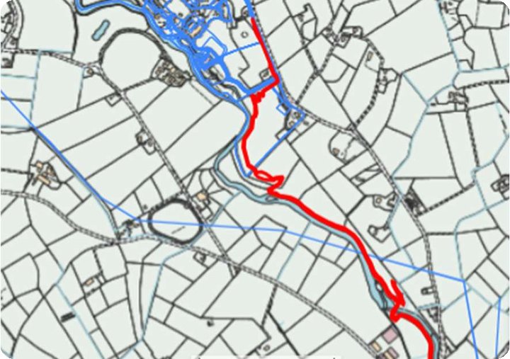 Planning application boundary for River Maine Greenway