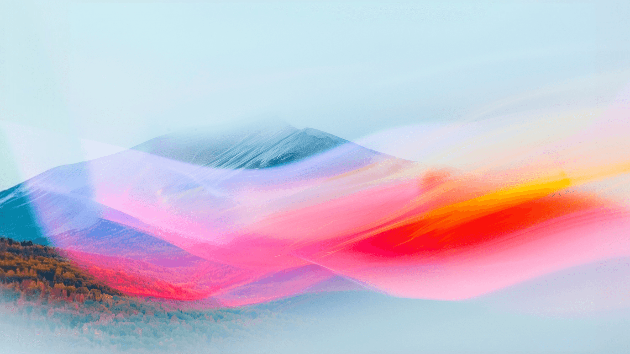 Abstract colorful gradient background with soft waves