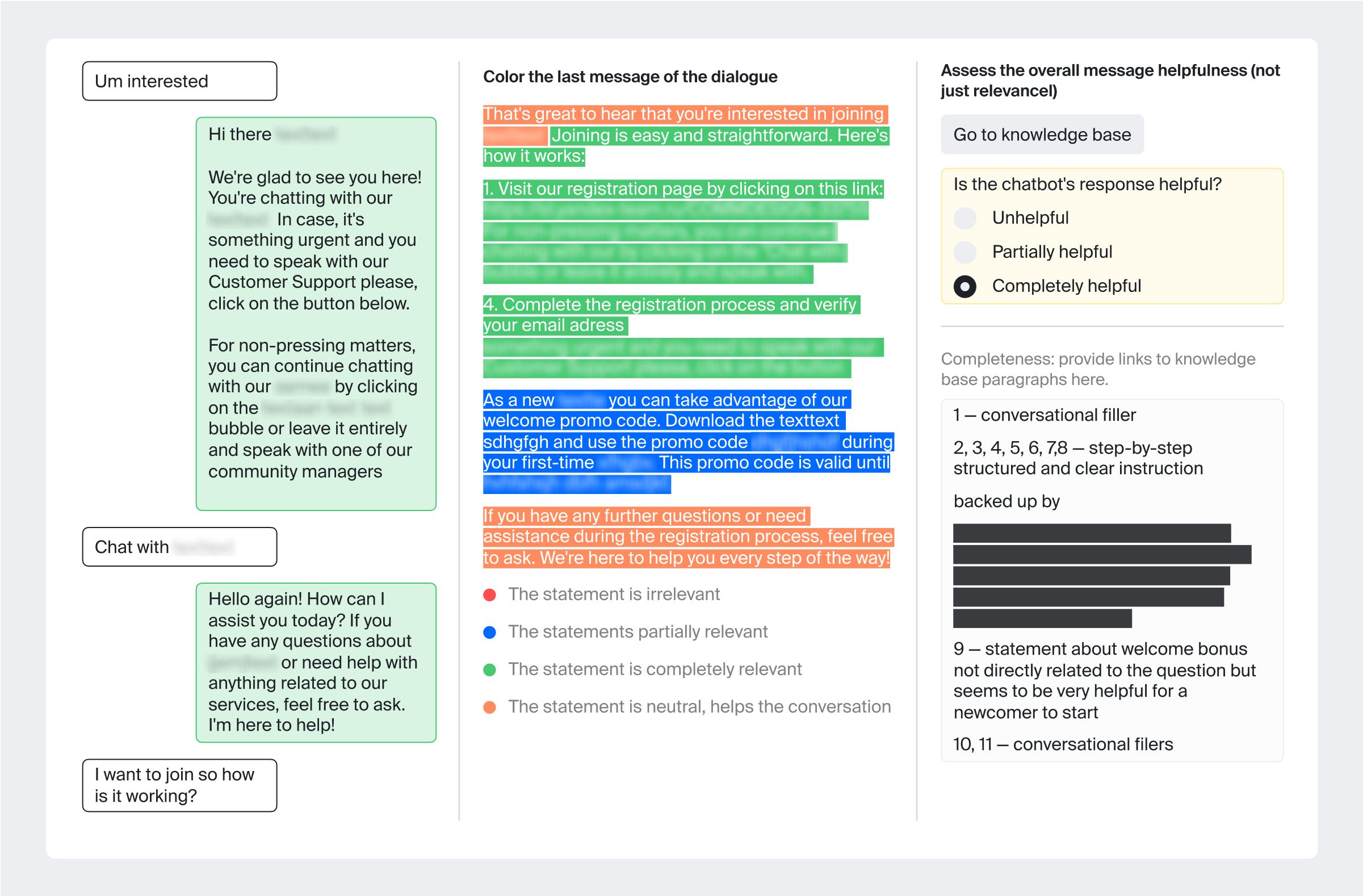 Helpfulness and Relevance