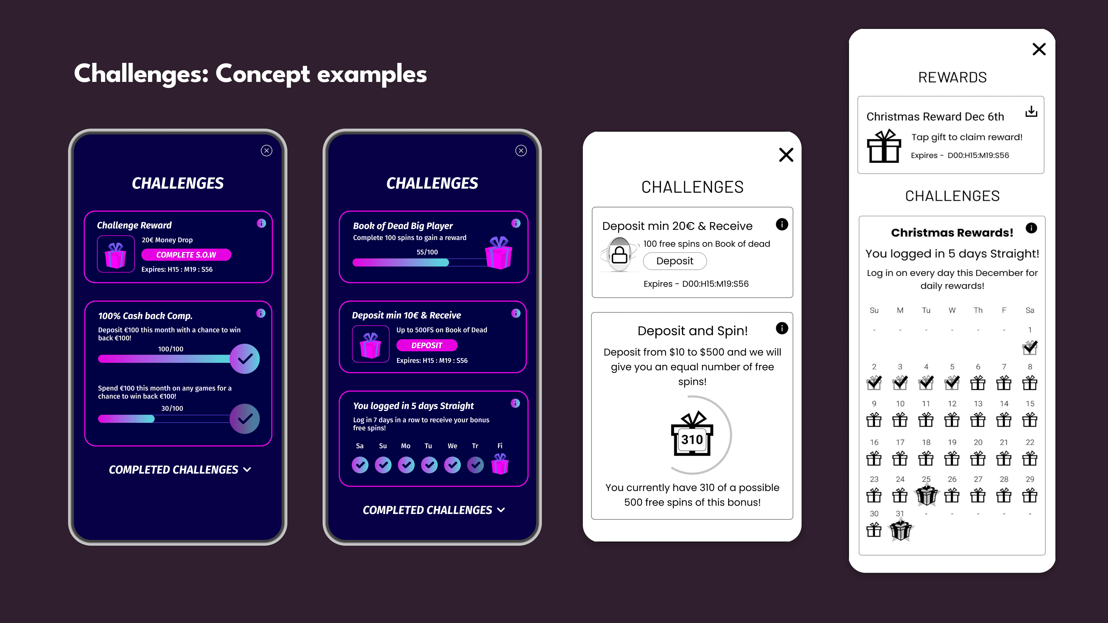 Low to high fidelity designs