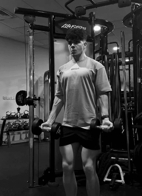 Jamie Muir, personal trainer, in a gym