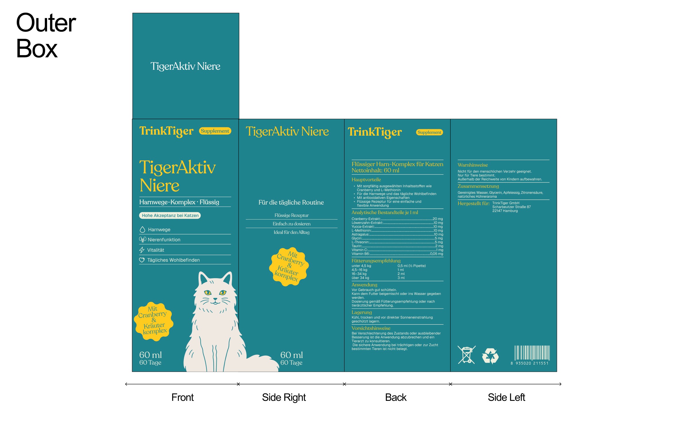 Premium pet care branding aligned with German engineering values
