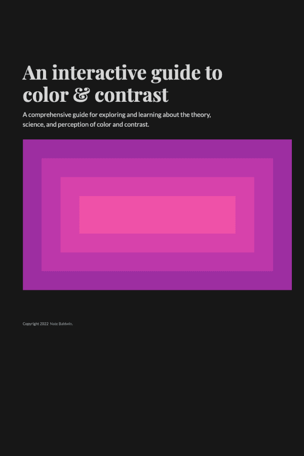 An Interactive Guide to Color & Contrast
