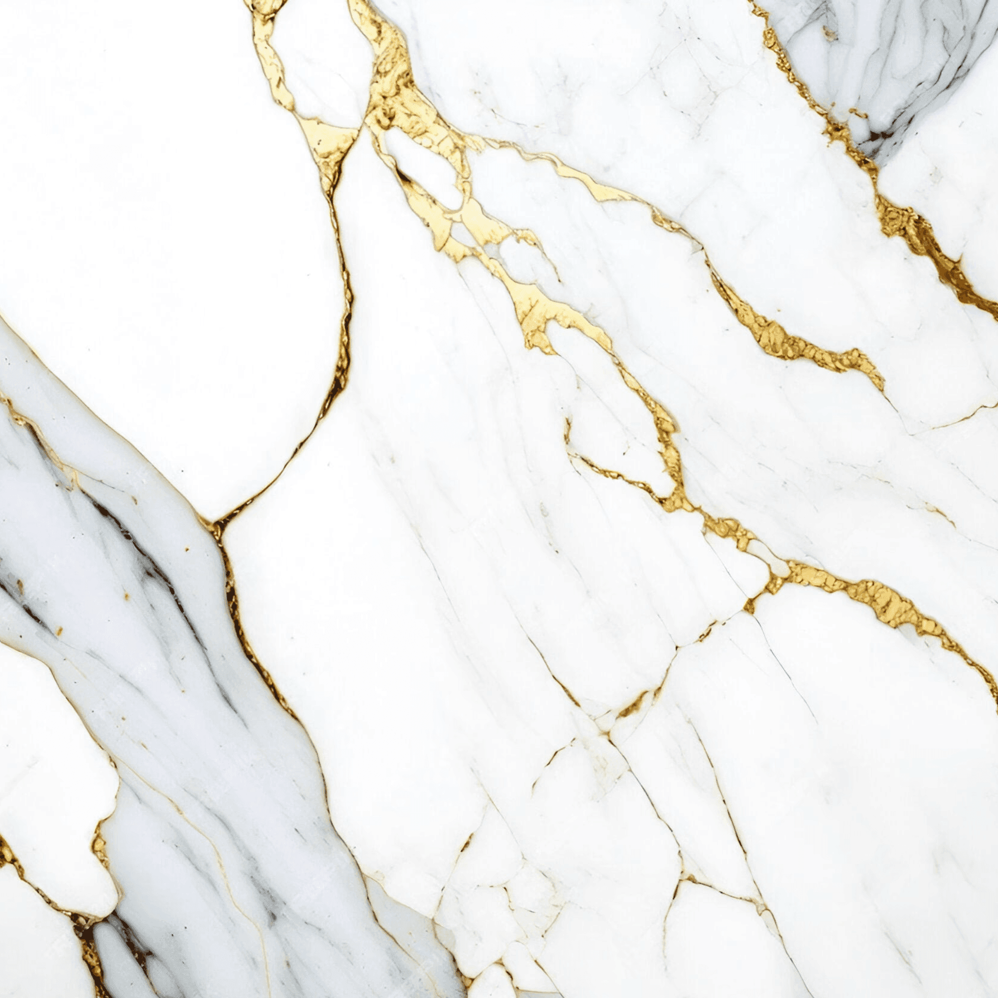 Placa PVC símil mármol Blanco y Dorado para pared | SRJ Tu Hogar Uruguay