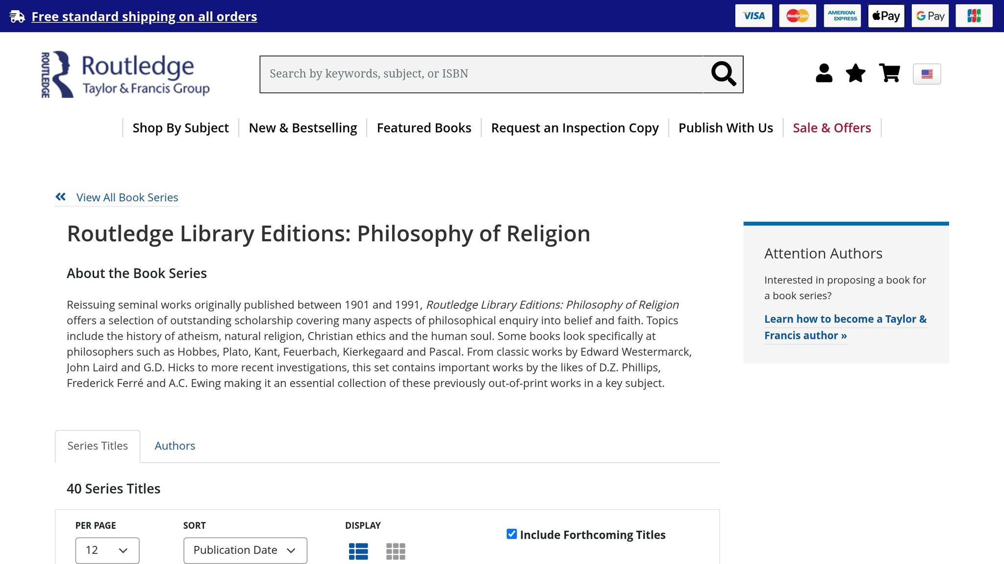 Routledge Library Editions in Philosophy