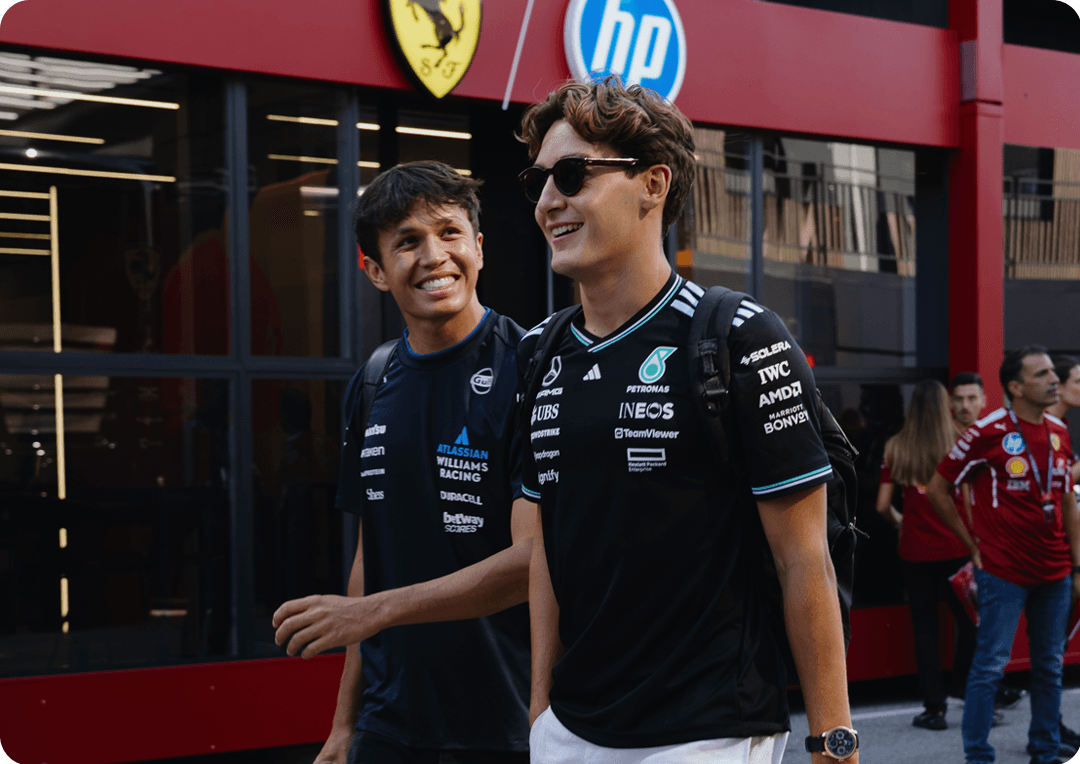 george russell alex albon monza