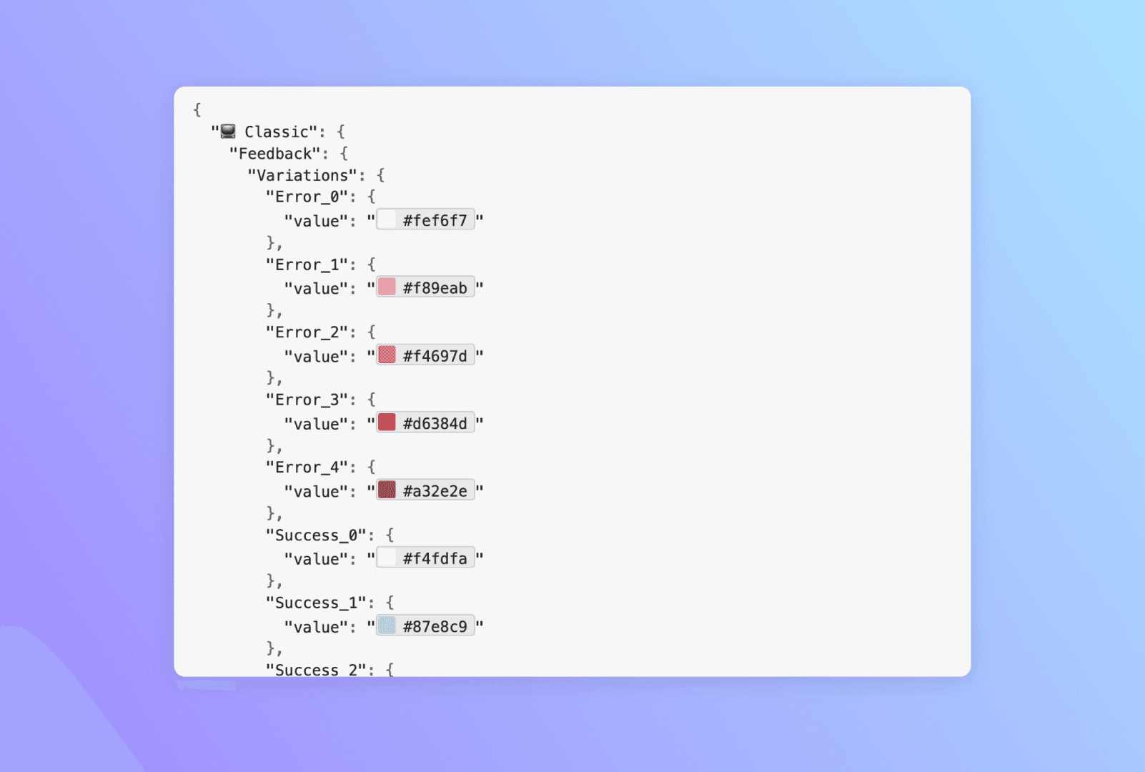 Screen from a fictional website on a pink gradient background
