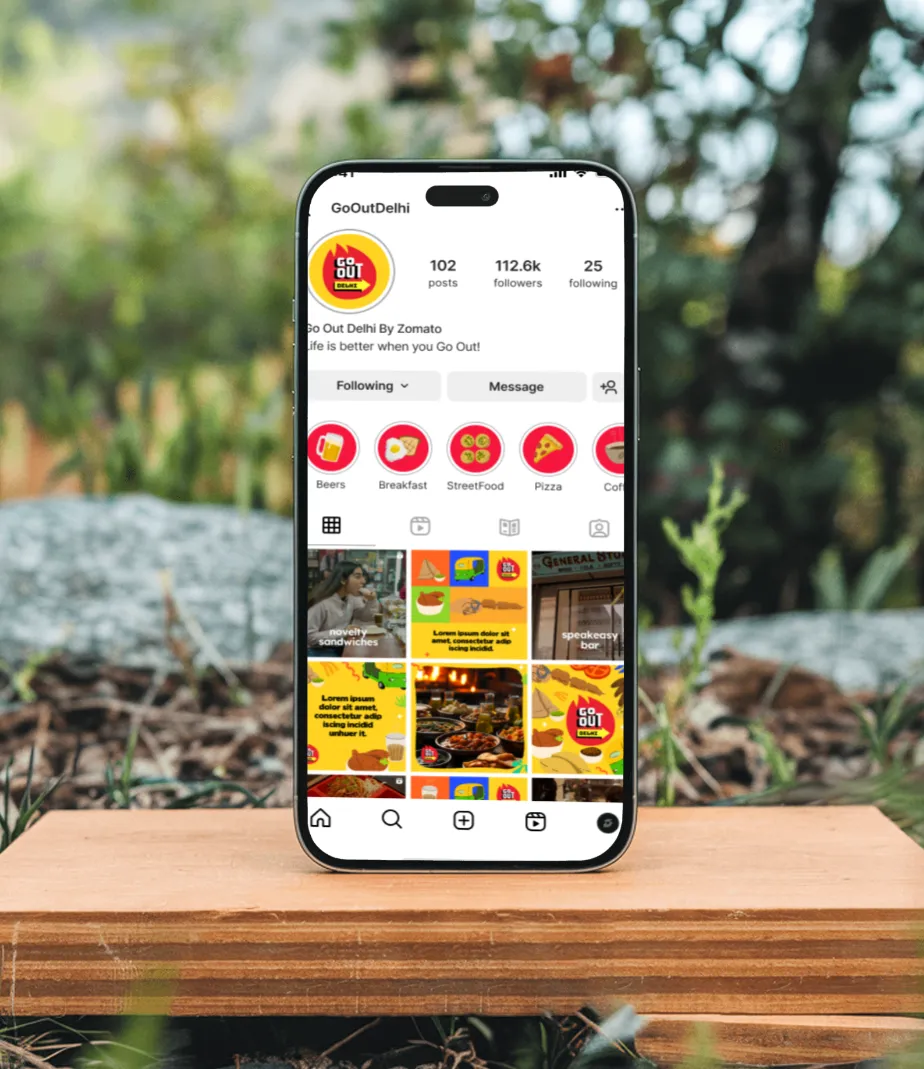 Go Out Delhi Instagram page