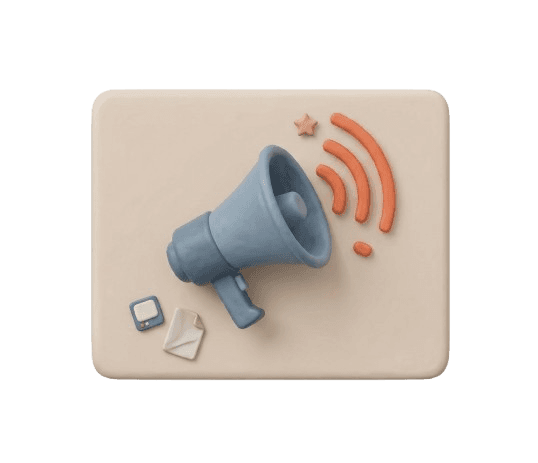 A smartphone with a black case is displayed vertically on a wooden stand against a black background. The screen shows a gradient from blue to yellow.