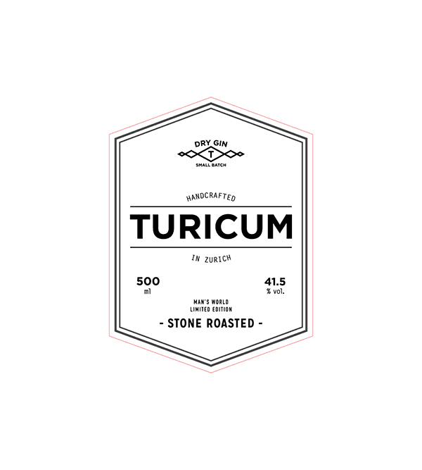 Turicum gin bottle label