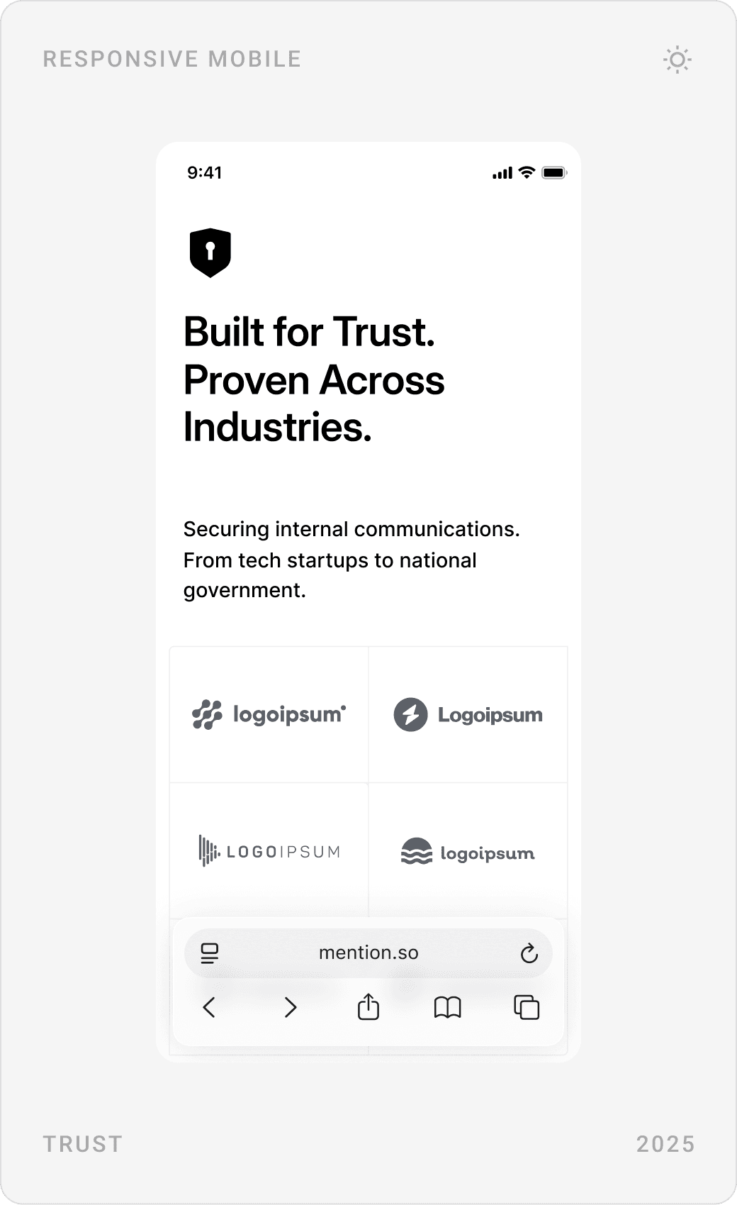 Professional Industry Trust Validation Mobile Design