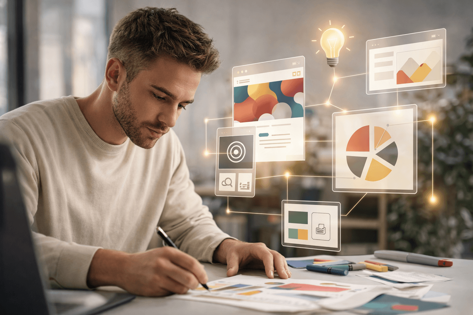 Close-up of lush, dark green leaves, some glossy and wet, against a muted background.