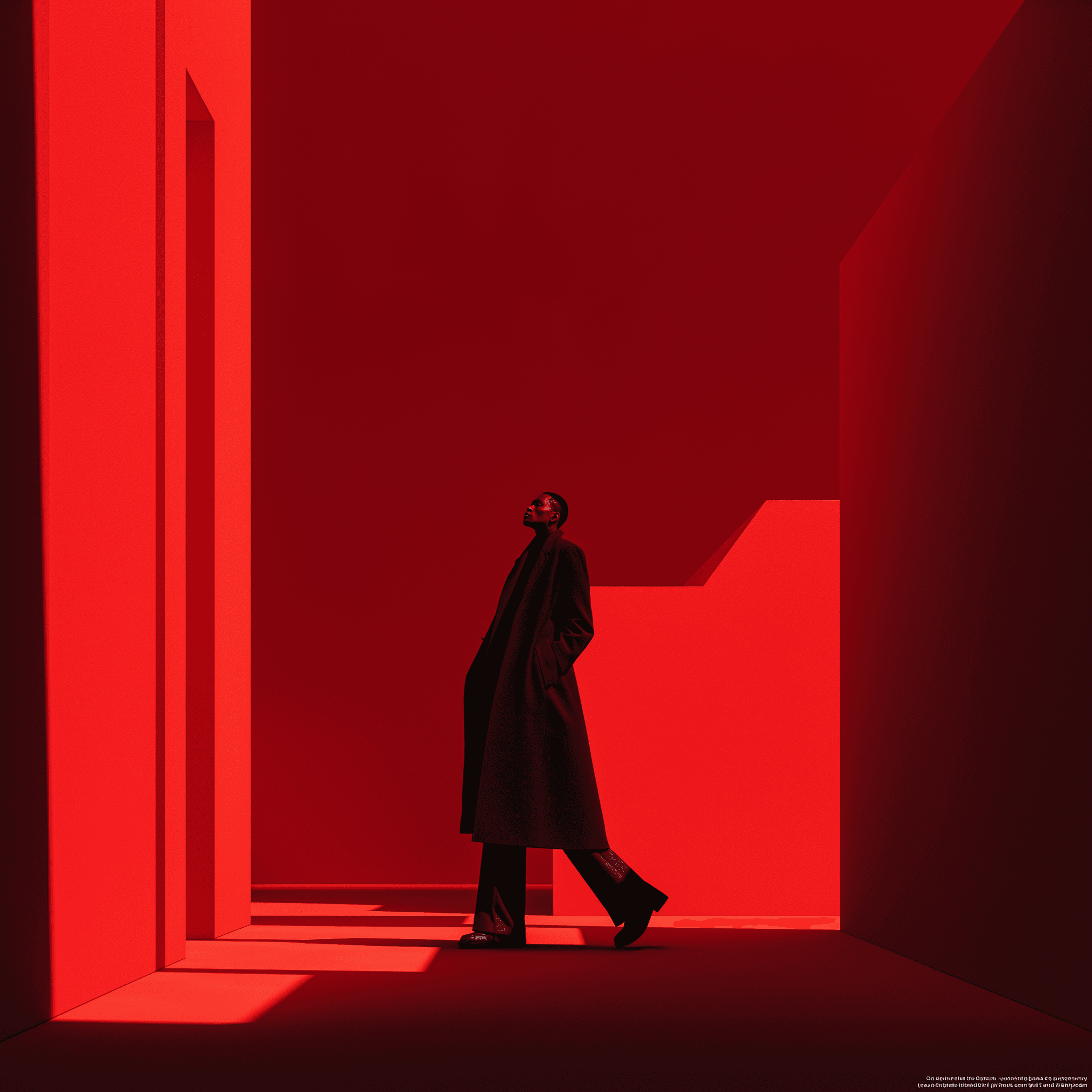 Silhouette of hand reaching upward against bright white background