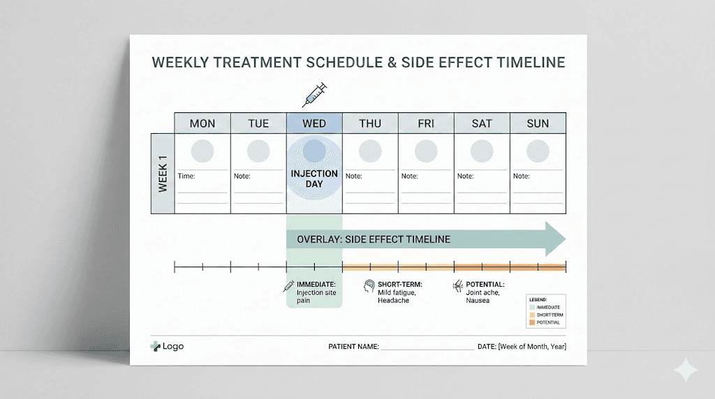  Best day to take tirzepatide weekly injection schedule calendar