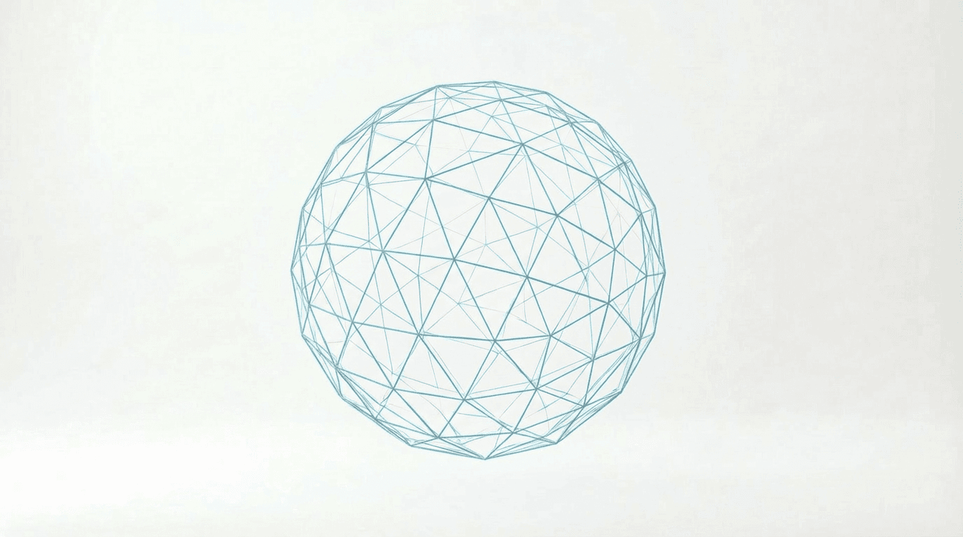 a white sphere with a black background