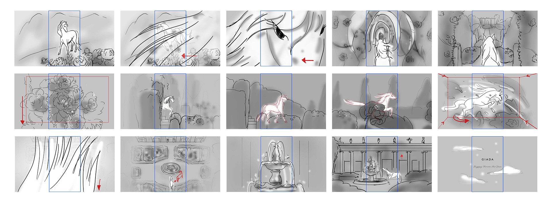 GIADA cny 2026 animation storyboard