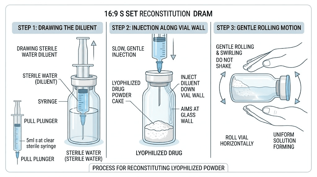 How to reconstitute lyophilized tirzepatide step by step visual guide