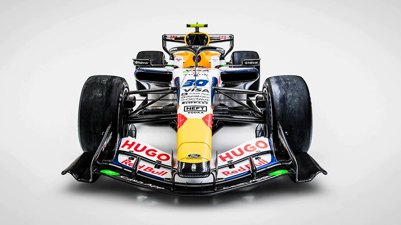 The Red Bulls F1 car.