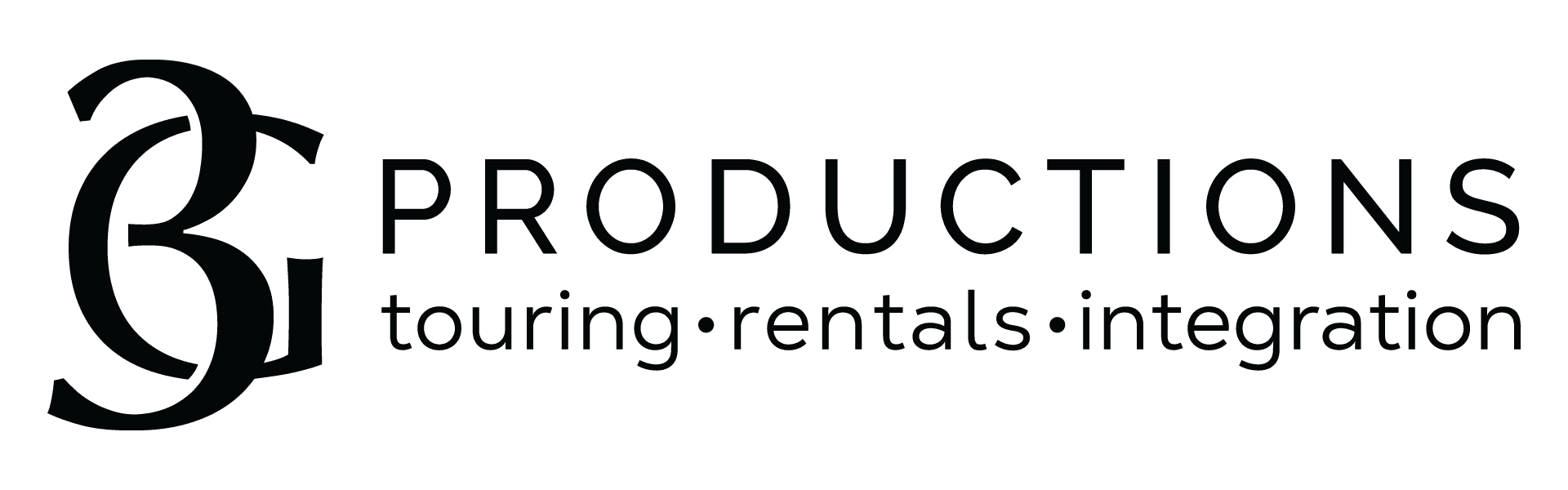 3g productions las vegas los angeles logo in black