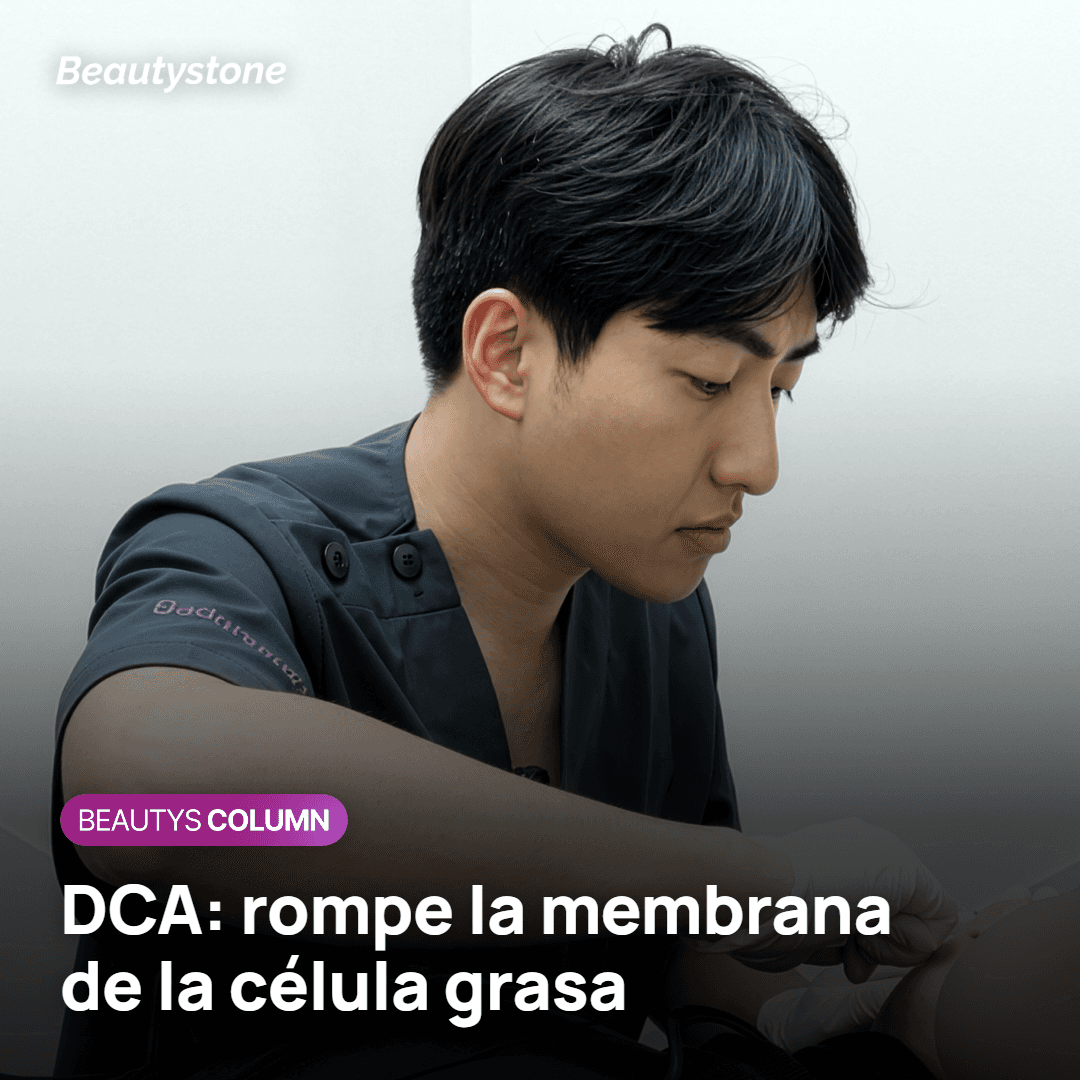 Inyección de DCA que rompe la membrana de la célula grasa bajo el mentón