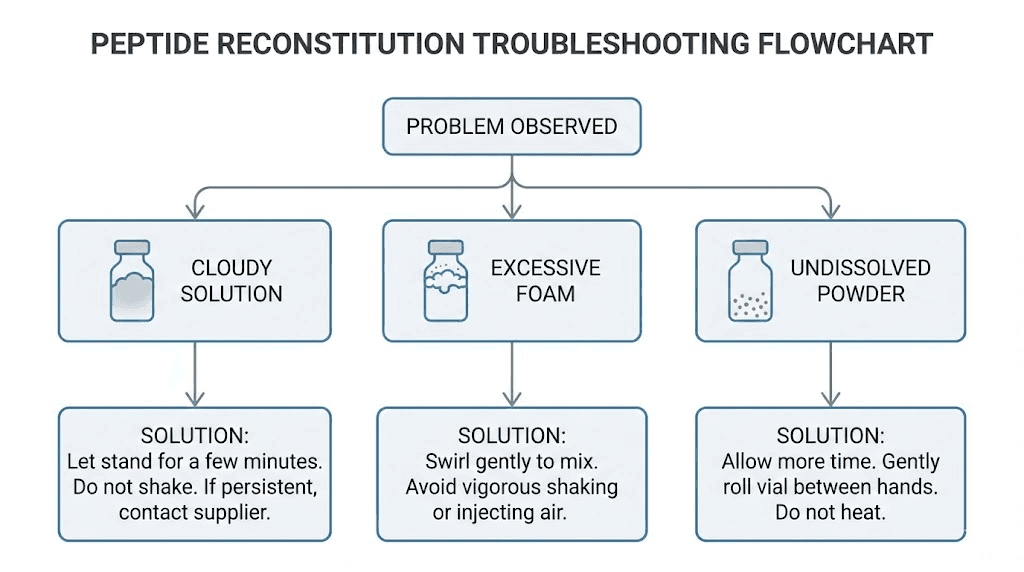 Semaglutide reconstitution troubleshooting guide for common problems