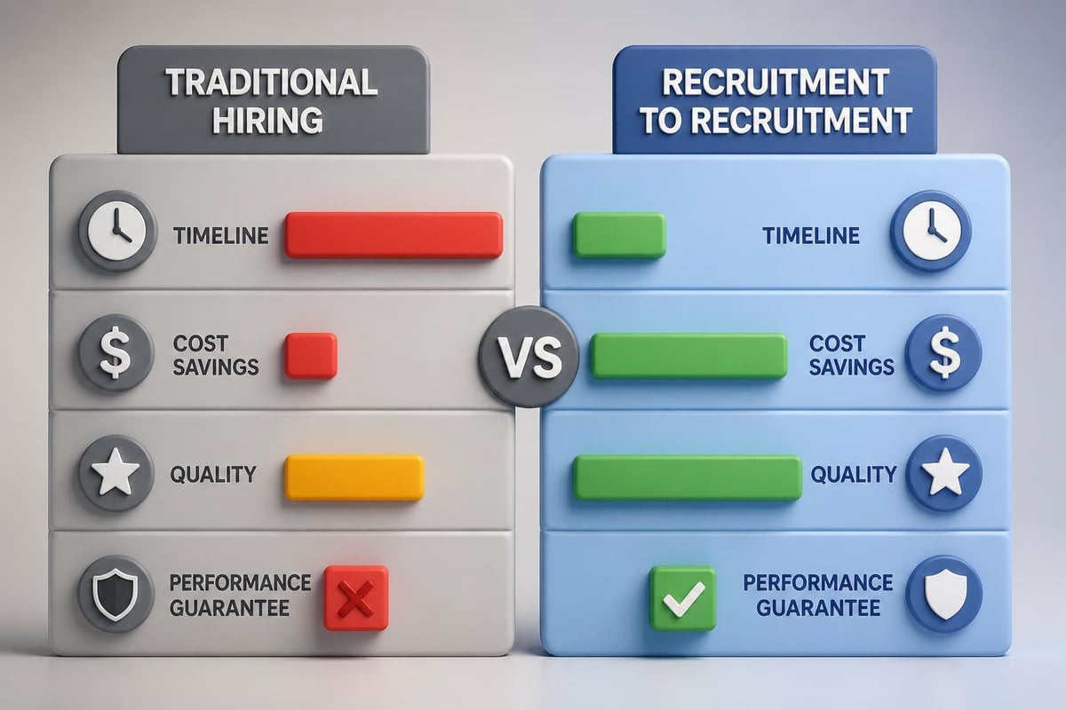 Recruitment benefits comparison
