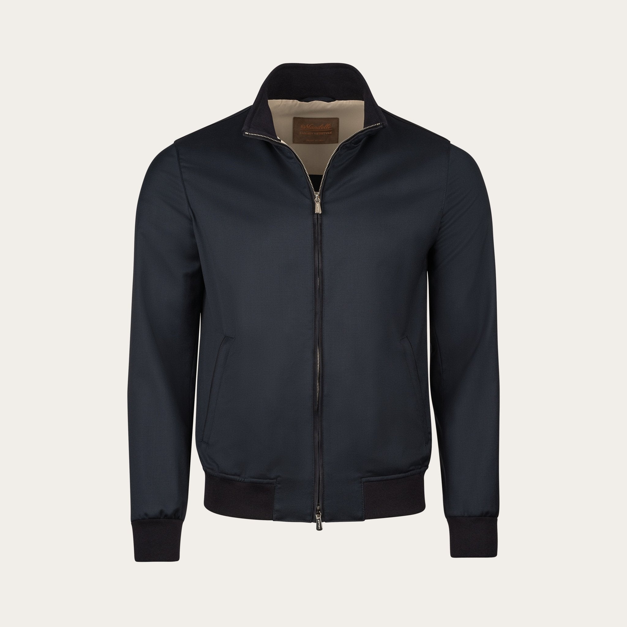 Light Wool Bomber Jacket - Mandelli UK