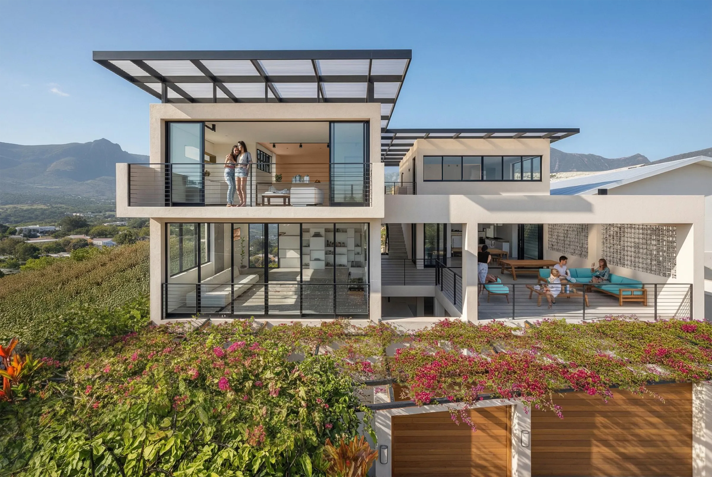 Casa "Nuestro Nido" Front Facade Render