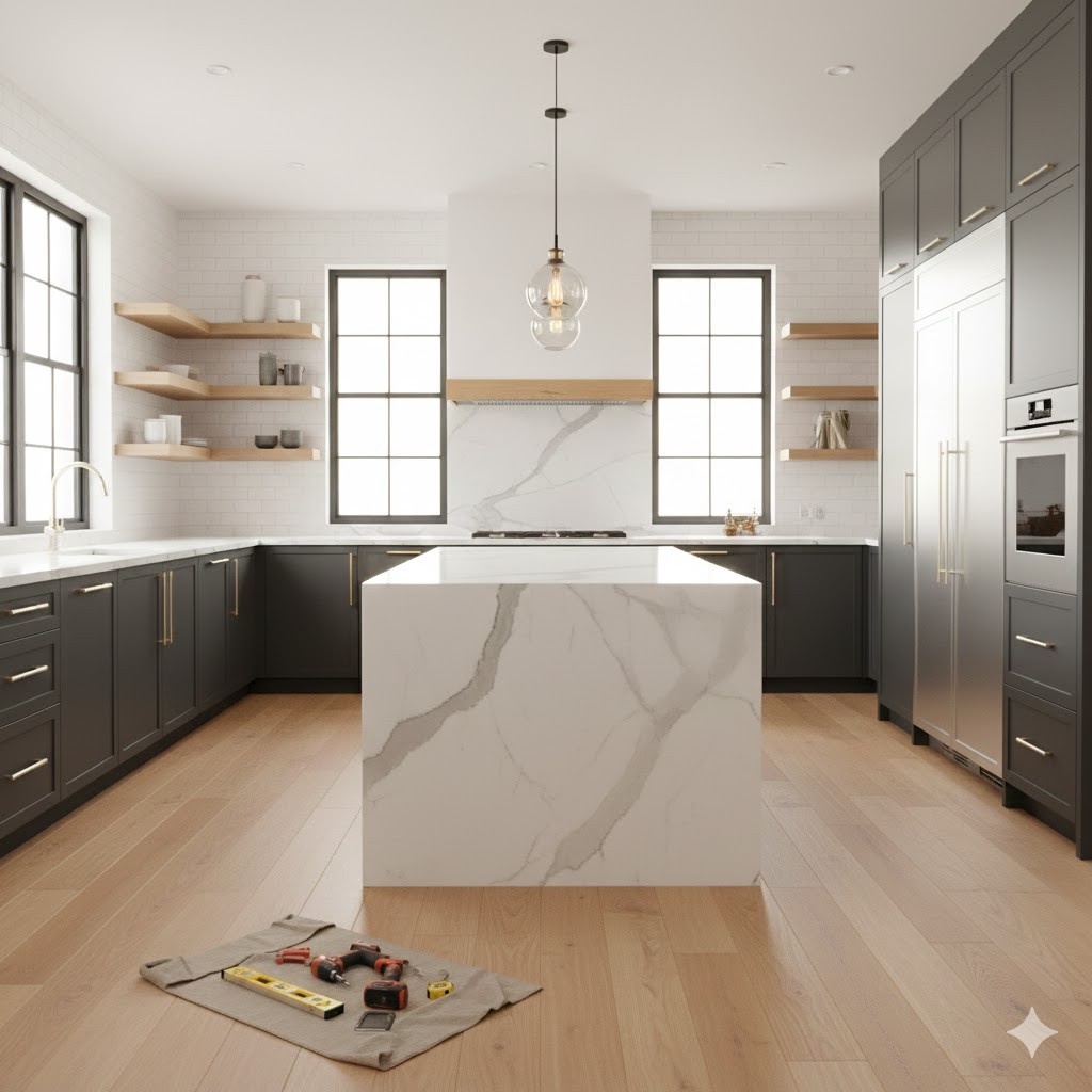 Post remodel kitchen for a commercial building in Northern California