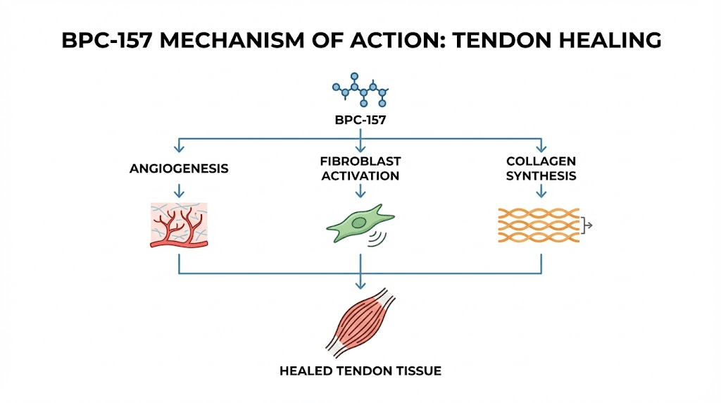 BPC-157 peptide mechanism of action for tendon and shoulder healing