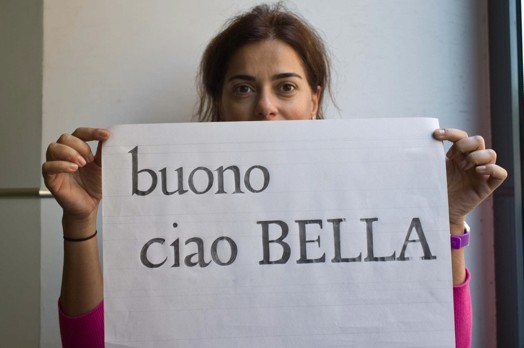 woman holding paper