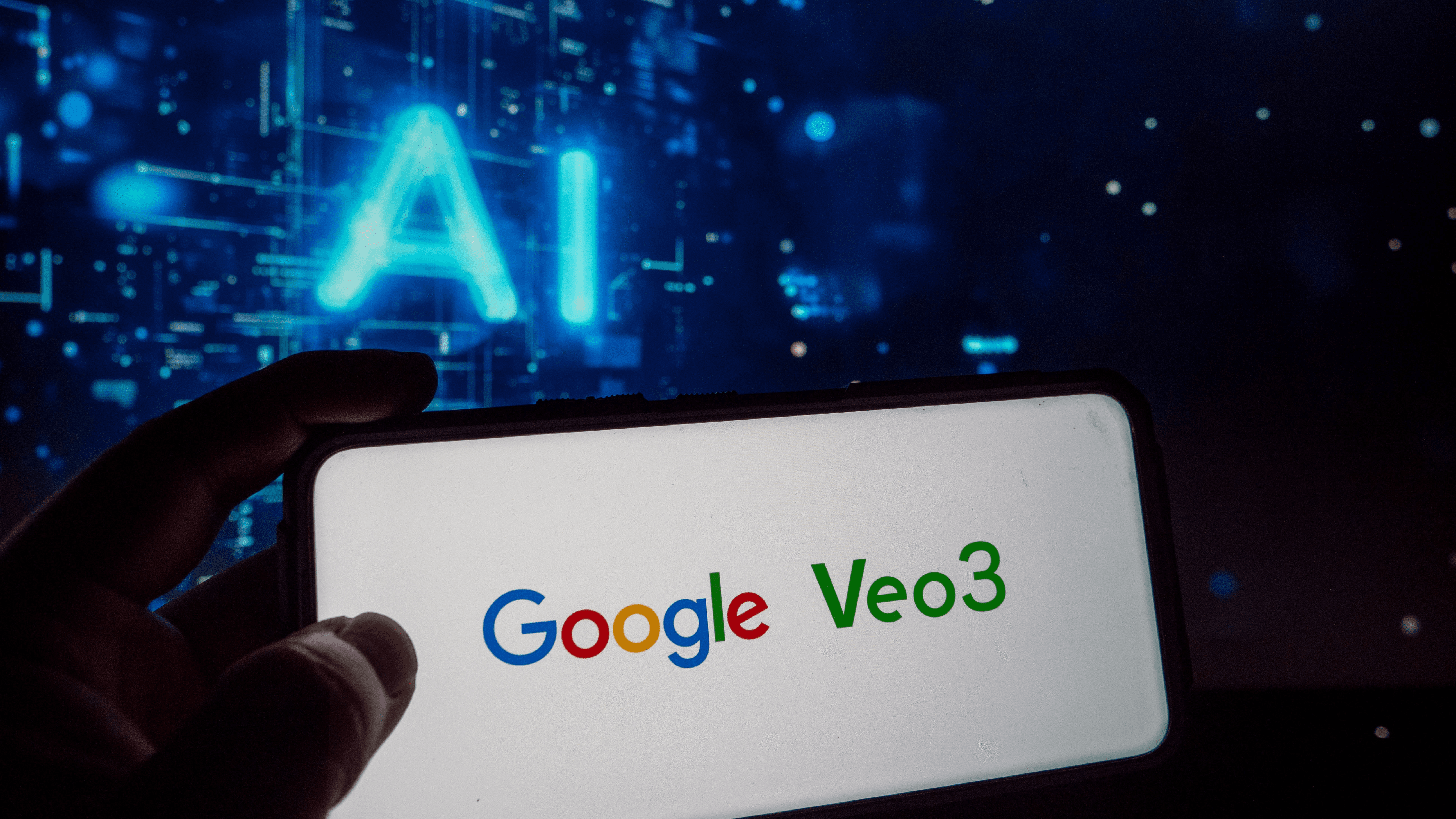 Google Veo 3 logo on smartphone - Veo 3 maximum video length