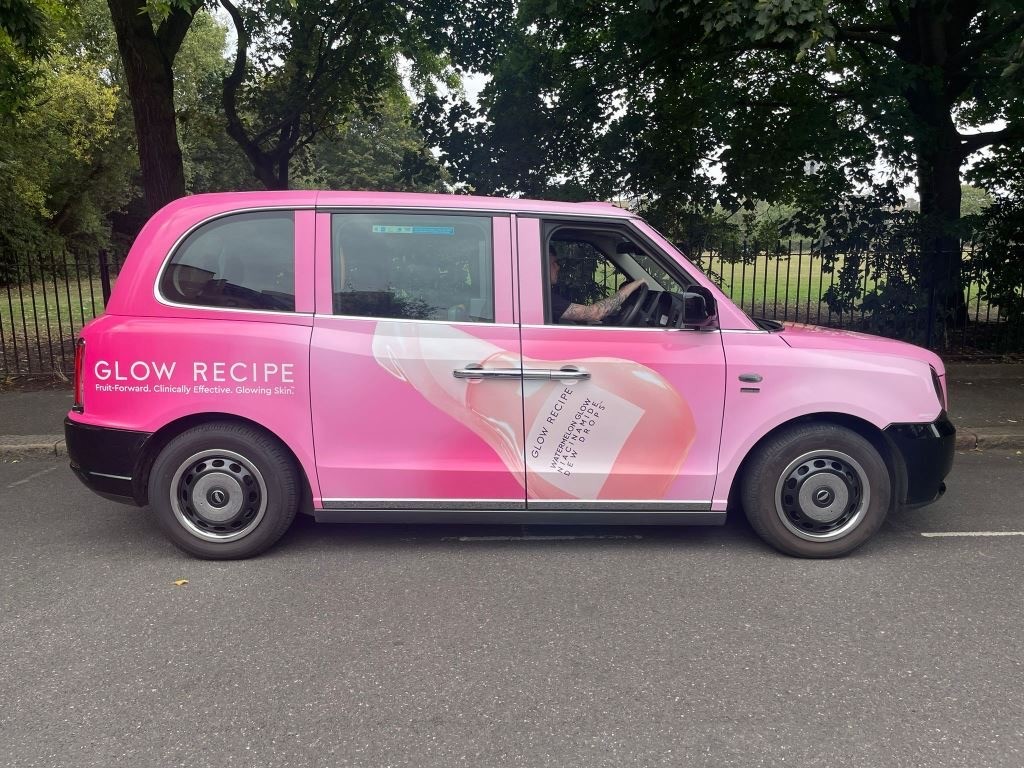 Brand Awareness Out of Home Local Taxi Wrap Design in London, UK