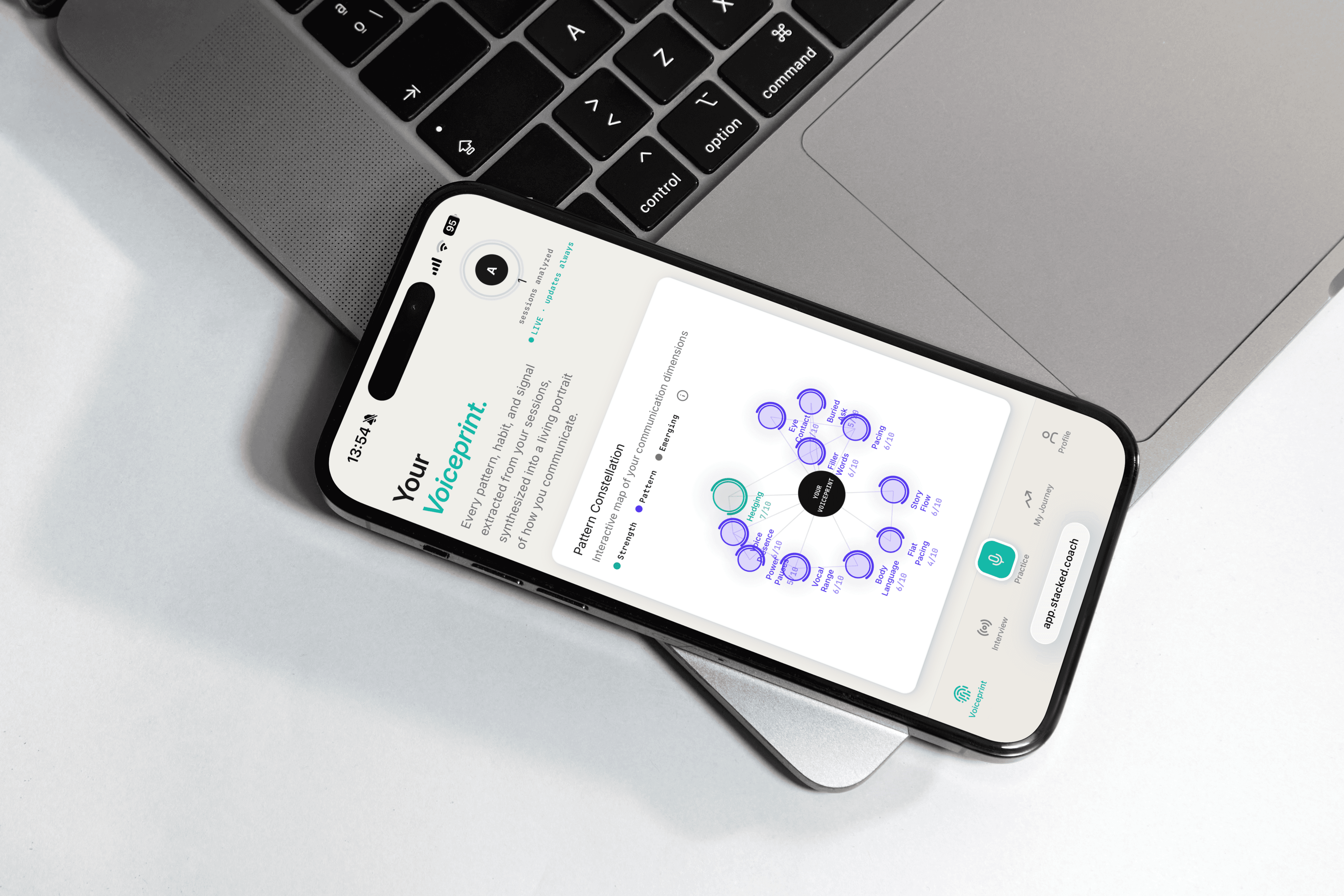 A mockup of Freelio's mobile app