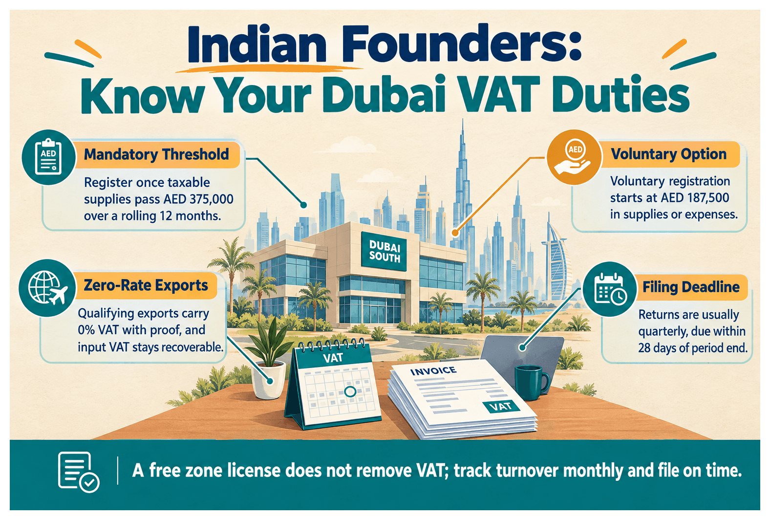 Infographic: VAT Obligations for Indian Entrepreneurs With a Dubai Company