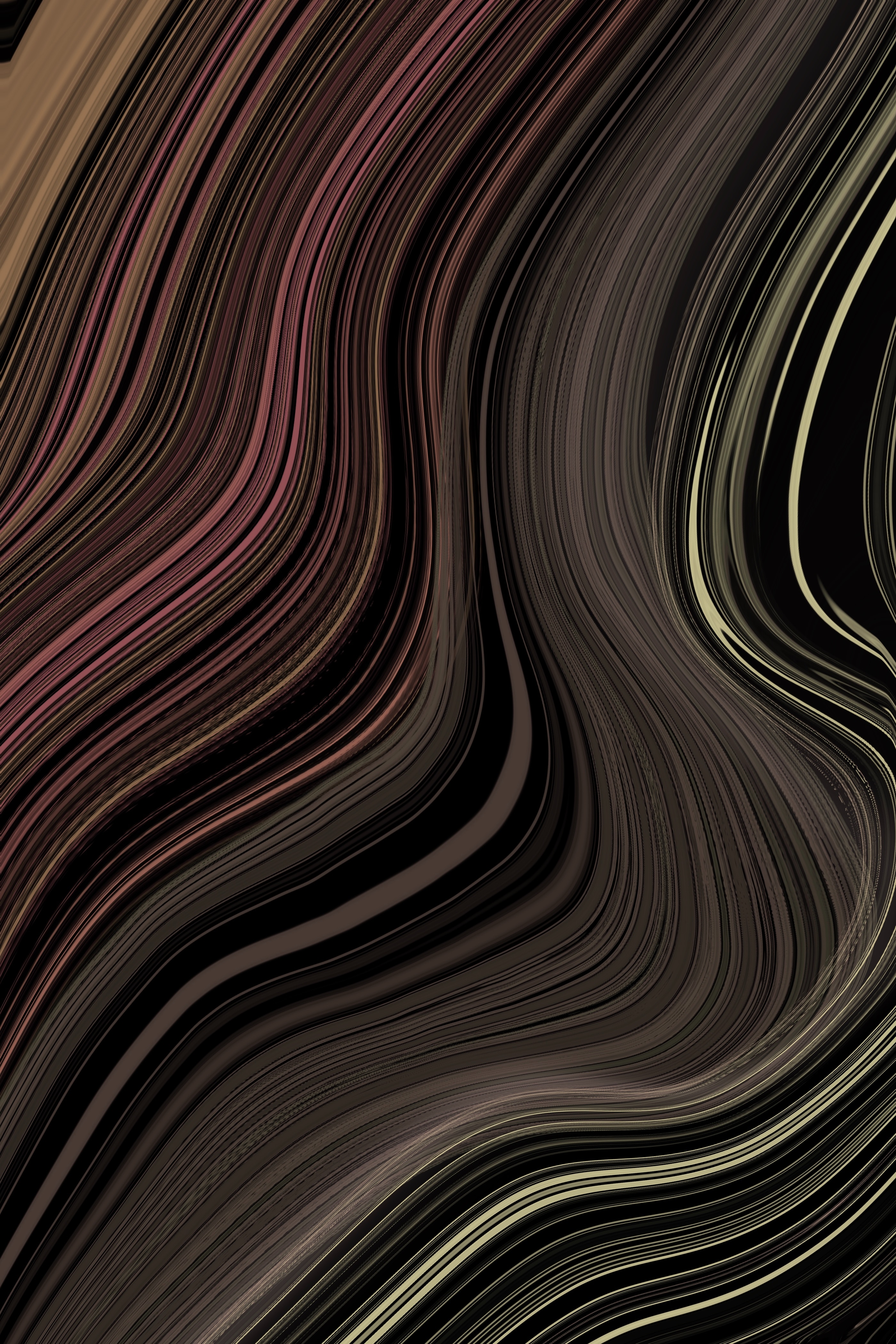 Wirling Winding Lines in various colors