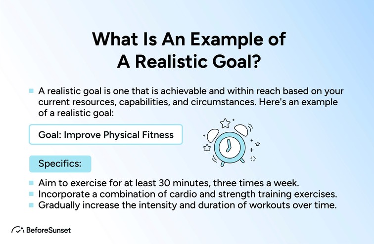 What Is An Example of A Realistic Goal?